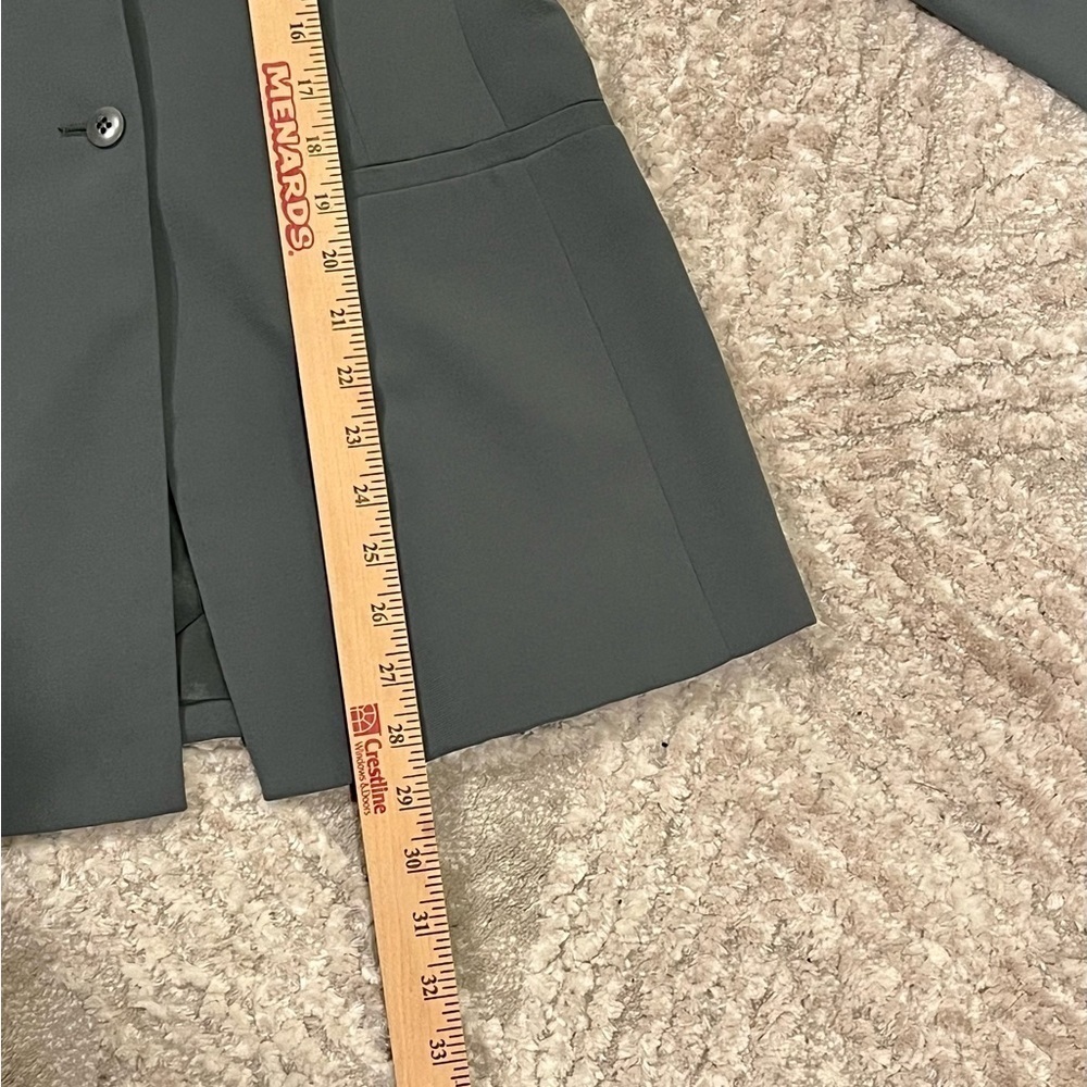 Vintage CASUAL CORNER Women's Size 2 Gray Blazer Career Jacket Business Casual - Picture 10 of 12